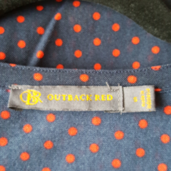 Navy Top with Red polka-dots - Picture 5 of 5